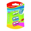Temperówka plastikowa KEYROAD pojedyncza 3szt., blister, KR971747 - zdjęcie