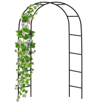 Pergola Ogrodowa Metalowa Na Rośliny Podpora Do Pnączy Łuk 240x140 cm, zdjęcie 2