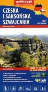 Mapa turystyczna. Czeska i Saksońska Szwajcaria, część wschodnia, 1:25 000 - zdjęcie