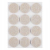 Podkładki filcowe okrągłe samoprzylepne, jasnobrązowe 28 mm, 12 szt. - zdjęcie