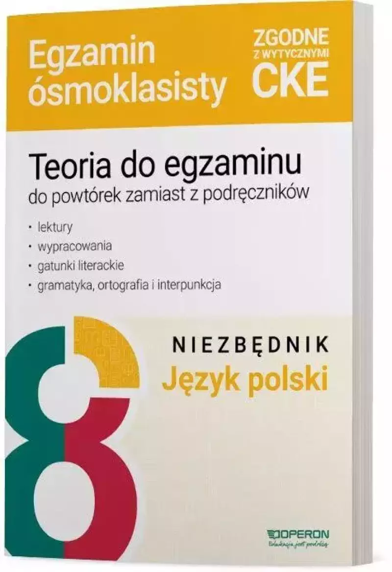 Język polski 8 Niezbędnik Egzamin ósmoklasisty Język polski 8 Niezbędnik Egzamin ósmoklasisty