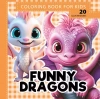 Kolorowanka usztywniana Funny dragons Śmieszne smoki pomarańcz - zdjęcie