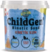 ChildGen: Piasek kinetyczny, 100% naturalny, 500g, kolor NIEBIESKI - zdjęcie