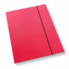 Teczka A4 z gumką lakier różowa 350gsm 10szt - zdjęcie
