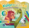 Kolorowanka z tatuażami FLUO Dinozaury - zdjęcie