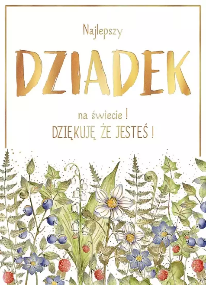 Karnet okolicznościowy dla dziadka, las Karnet okolicznościowy dla dziadka, las