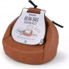 Bean Bag Pufa z kieszonką pod książkę/tablet brąz - zdjęcie