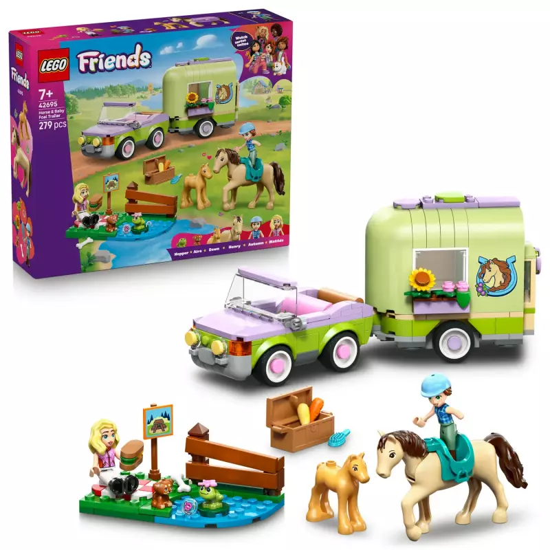 LEGO Friends Przyczepa z koniem i źrebaczkiem 42695 LEGO Friends Przyczepa z koniem i źrebaczkiem 42695