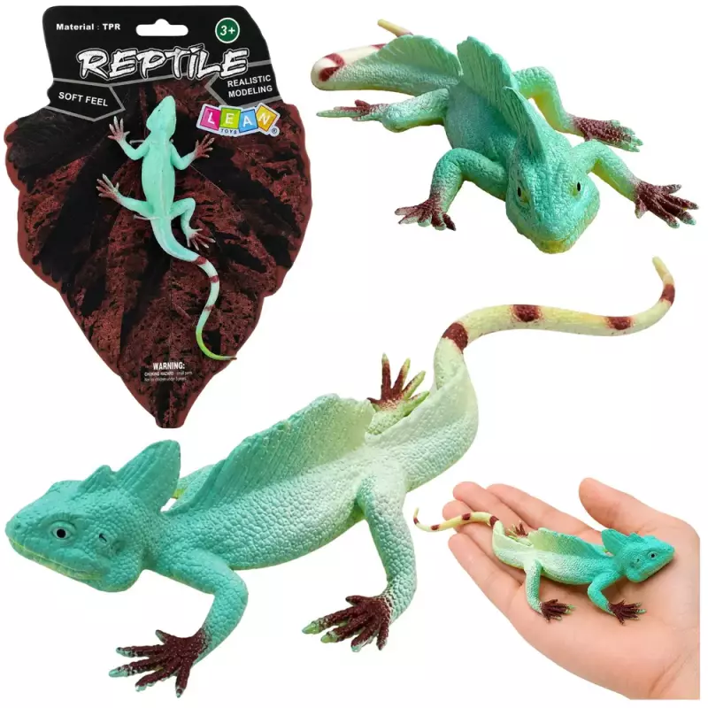Jaszczurka Agama Żaglowa Gumowa Figurka Rozciągliwa Realistyczna 16 cm Jaszczurka Agama Żaglowa Gumowa Figurka Rozciągliwa Realistyczna 16 cm