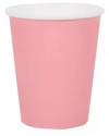 Kubki papierowe 250 ml, jasnoróżowy Monocolor (8 sztuk) - zdjęcie
