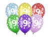Balony 30cm, 9th Birthday, Metallic Mix (1 op. / 50 szt.) - zdjęcie