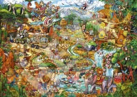 Puzzle 2000 elementów. Egzotyczne safari + plakat, zdjęcie 2