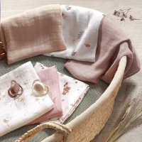 Pieluszka wielorazowa Babyono bambusowa kolor druk 3 szt., zdjęcie 6