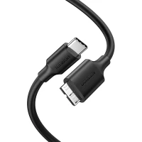 Kabel UGREEN US312 Micro-B USB 3.0-USB-C 1m (czarny), zdjęcie 2