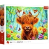 Puzzle Trefl 1000 elementów Szkocka krowa - zdjęcie