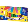 Plastelina kwadratowa, 12 kolorów - zdjęcie