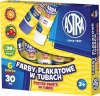 Farby plakatowe w tubie, 6 kolorów 30 ml - zdjęcie