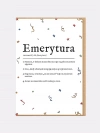 DEFINICJA EMERYTURY / kartka na emeryturę PREZENT NA EMERYTURĘ - zdjęcie