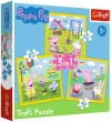 Puzzle 3 w 1. Wesoły dzień Peppy - zdjęcie