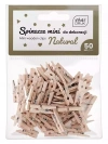 Naturalne spinacze do dekoracji mini 50szt - zdjęcie
