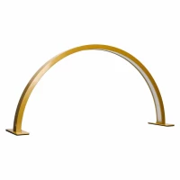 Lampa kosmetyczna LED bezcieniowa biurkowa do manicure paznokci łuk złota, zdjęcie 2