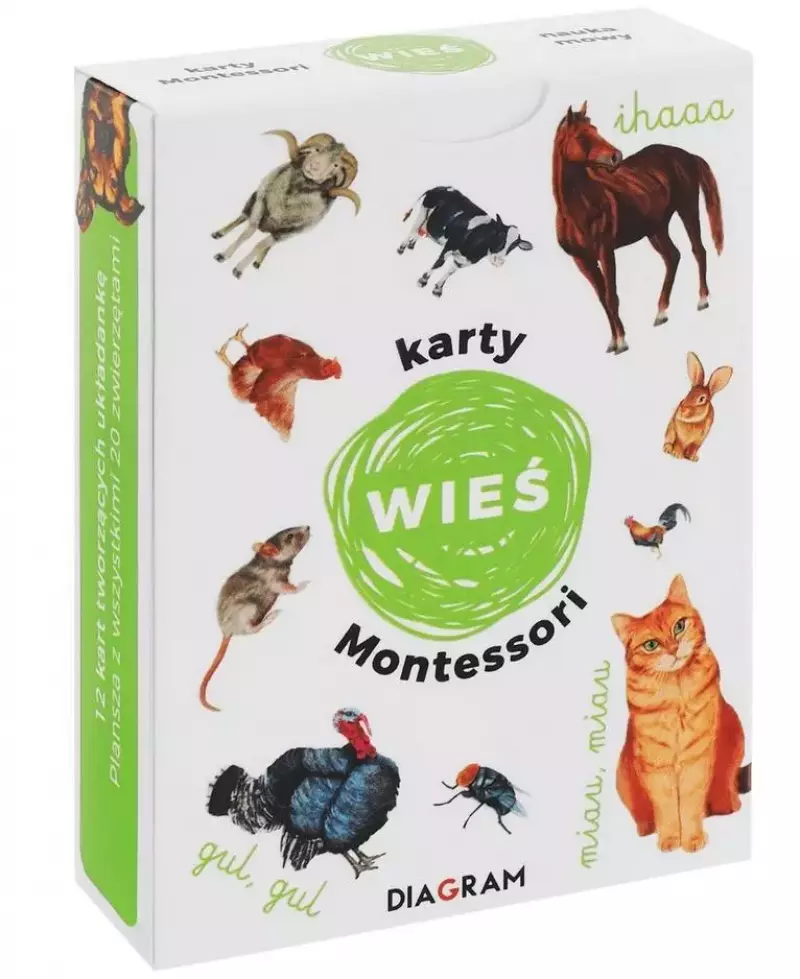 Karty Montessori. Wieś Karty Montessori. Wieś