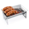 Grill węglowy stalowy składany 28x18x12 cm - zdjęcie