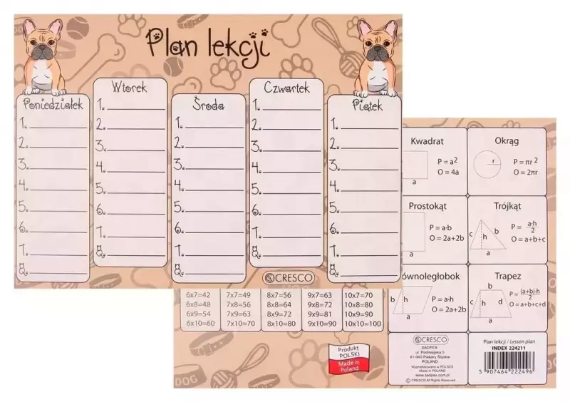 Plan lekcji A5 Buldog