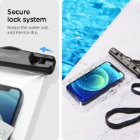 Spigen A601 Universal Waterproof Case 2-Pack Crystal Clear, zdjęcie 3