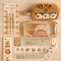Taśma dekoracyjna kapibara kawaii ozdobna 500szt DIY scrapbooking naklejki, zdjęcie 3