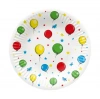 Talerzyki papierowe Balony, 23 cm (8 sztuk) - zdjęcie