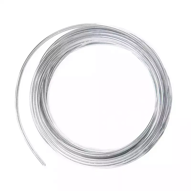 Drucik metalowy srebrny 2mm 5m Drucik metalowy srebrny 2mm 5m