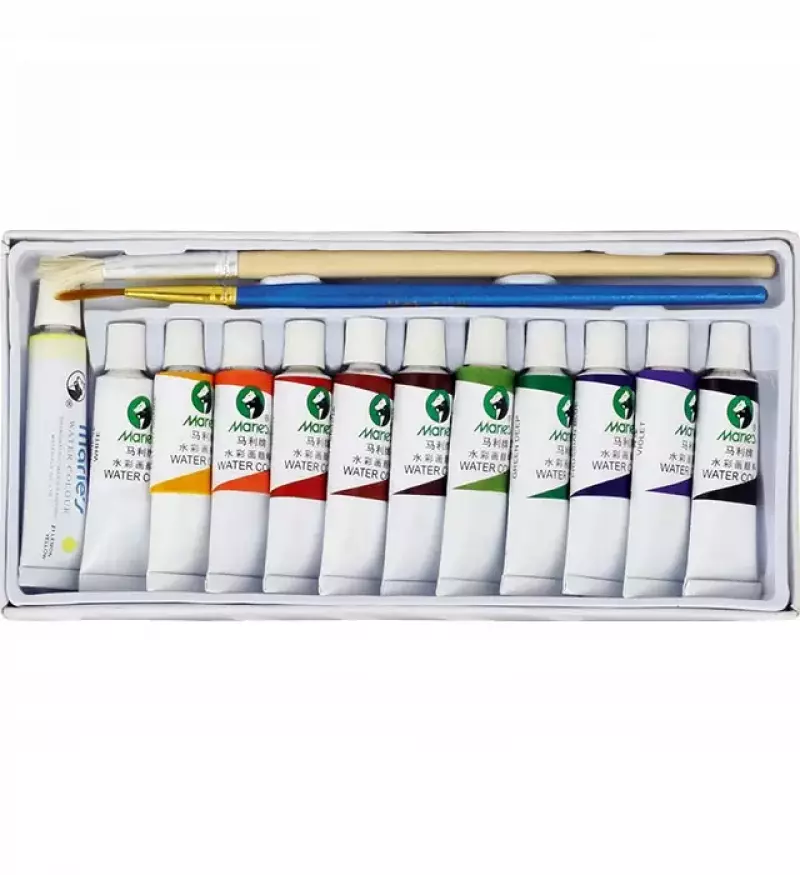 Farby akwarelowe E 1325 12 kolorów 5ml MARIES Farby akwarelowe E 1325 12 kolorów 5ml MARIES