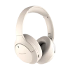 Bezprzewodowe słuchawki Bluetooth z aktywną redukcją szumów ANC, beżowe - zdjęcie