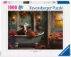 Puzzle 1000 elementów. Krowa w kąpieli - zdjęcie