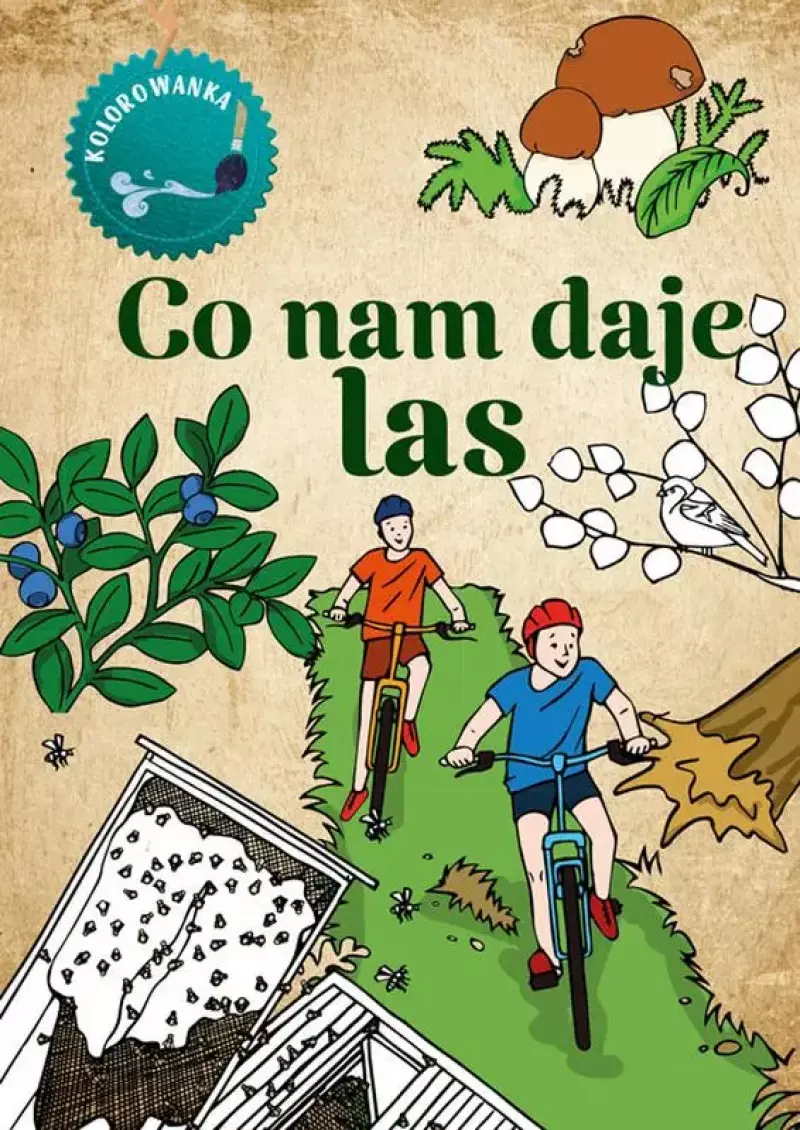 Co nam daje las. Kolorowanka Co nam daje las. Kolorowanka