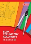 Blok techniczny kolorowy A4 10 kartek - zdjęcie