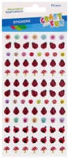 Ozdoba Dekoracyjna Naklejki Puffy Biedronki Op. 93 szt. Craft with Fun 545812 - zdjęcie