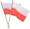 Materiałowa flaga na patyczku - zdjęcie