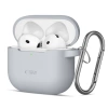 Tech-Protect Silicone Hook Apple AirPods 4 Crayon Grey - zdjęcie