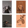Zeszyt A4 60 kartek kratka. Okładka laminowana lakier miejscowy UV 70 g/m2. Doggy Moods - zdjęcie