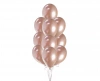 Balony Beauty&Charm, metaliki różowo-złote 12/ 10 szt. - zdjęcie
