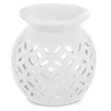 Kominek zapachowy ceramiczny biały 7x7 cm - zdjęcie