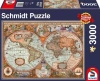 Puzzle PQ 3000 Starożytna mapa świata G3 - zdjęcie
