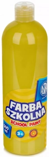 Farba szkolna 500 ml, żółta - zdjęcie