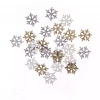 Drewniane brokatowe śnieżynki 1,6cm 24szt - zdjęcie