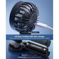 Spigen A905 Mini Portable Handheld Fan Black, zdjęcie 5