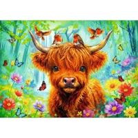 Puzzle Trefl 1000 elementów Szkocka krowa, zdjęcie 2