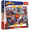 Puzzle 4w1. Bohaterski Spiderman - zdjęcie