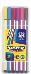 Flamastry heksagonalne, 12 kolorów - zdjęcie